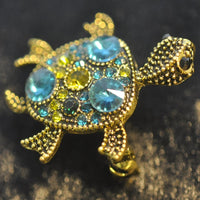 Turtle, Blue Diamante