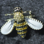 Bumble Bee, white wings/crystal    NEW ARRIVAL
