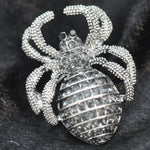Spider, Silver / Diamante