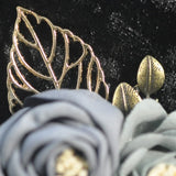 Rose, Double Grey Silk Fabric  NEW ARRIVAL