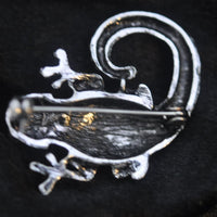 Gecko, Art deco with enamelled body, A6/11-6