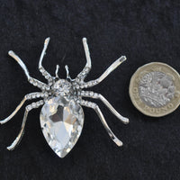 Spider, Clear Diamante  NEW ARRIVAL