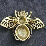 Bumble Bee, gold/black diamante