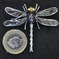 Dragonfly, grey/silver