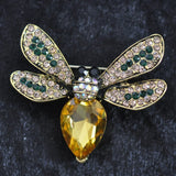 Bumble Bee, gold crystal diamonte