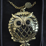 Owl, eyeglass pendant
