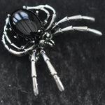 Spider, large silver black