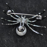 Spider, black with pearl