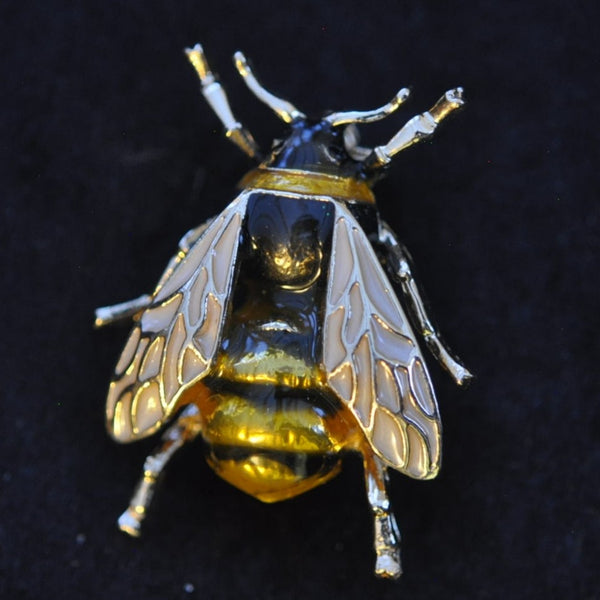 Bumble Bee, enamelled white wings