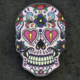 Skull, day of the dead, love heart