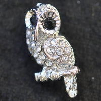 Owl, silver miniature