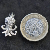Octopus, silver miniature