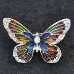 Butterfly, multicolour enamel