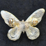 Butterfly, multicolour enamel