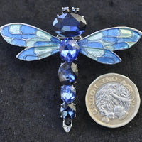 Dragonfly, blue crystal
