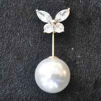 Pins, miniature pearlised & crystal