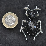Beetle, Large black/silver