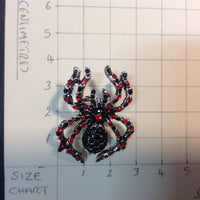 Spider with red & black crystals, A6/11-5
