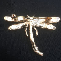 Dragonfly, Gold, Orange & Crystal, A6/11-12