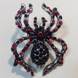 Spider with red & black crystals, A6/11-5